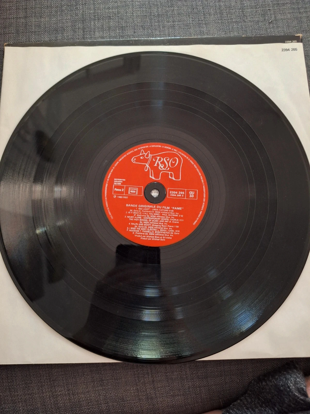 33T Vinyl Fame Soundtrack Film OST 1980 RSO Gatefold Irene Cara – photo 6